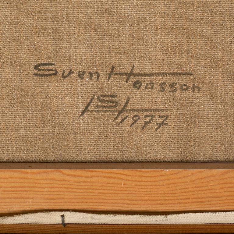 SVEN HANSSON, olja på duk, signerad och daterad 1977 à tergo.