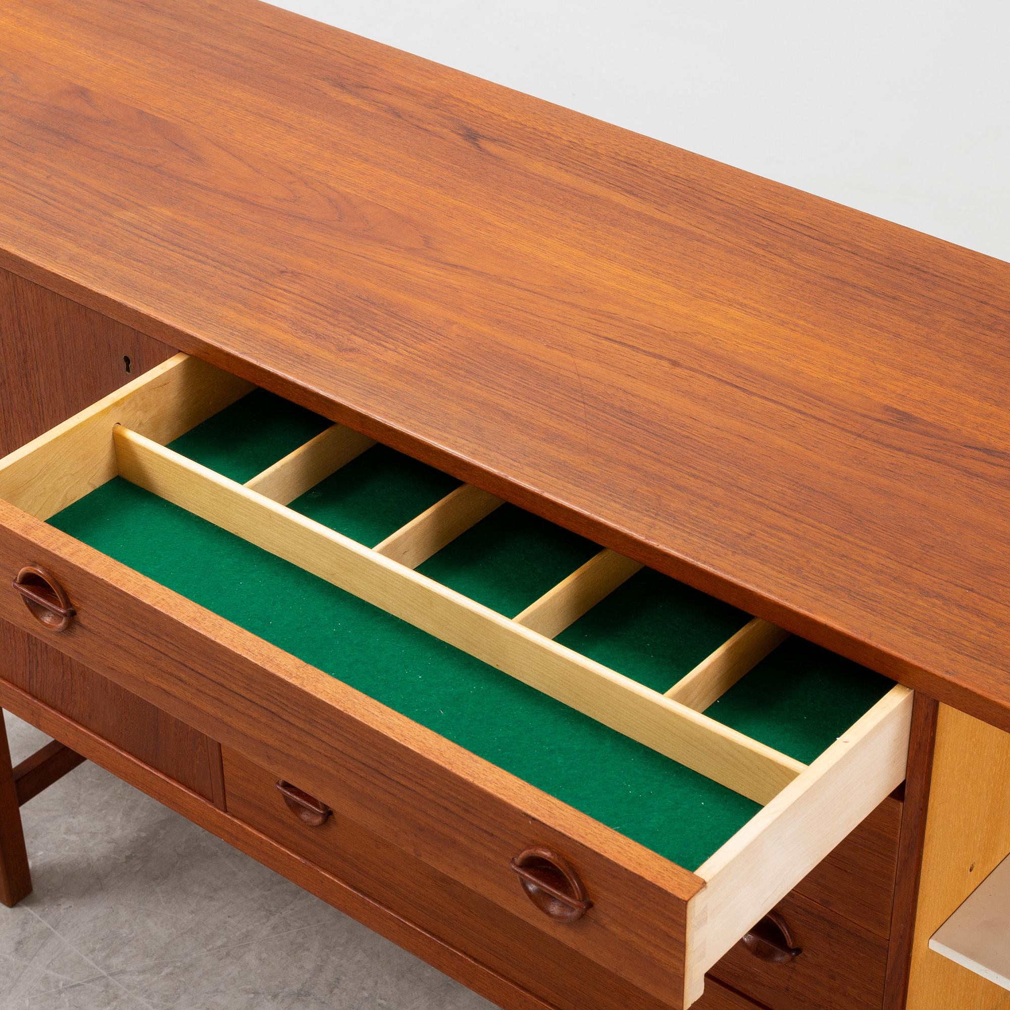 A Swedish teak veneered sideboard, mid 20th Century.