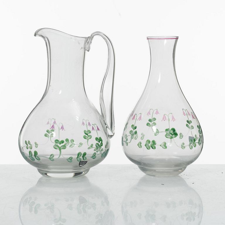 Eva Englund, a 27-piece 'Linnea' glass service, Orrefors.
