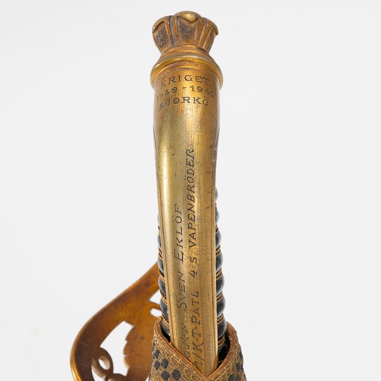 A Finnish officer's sabre, 1922 pattern.