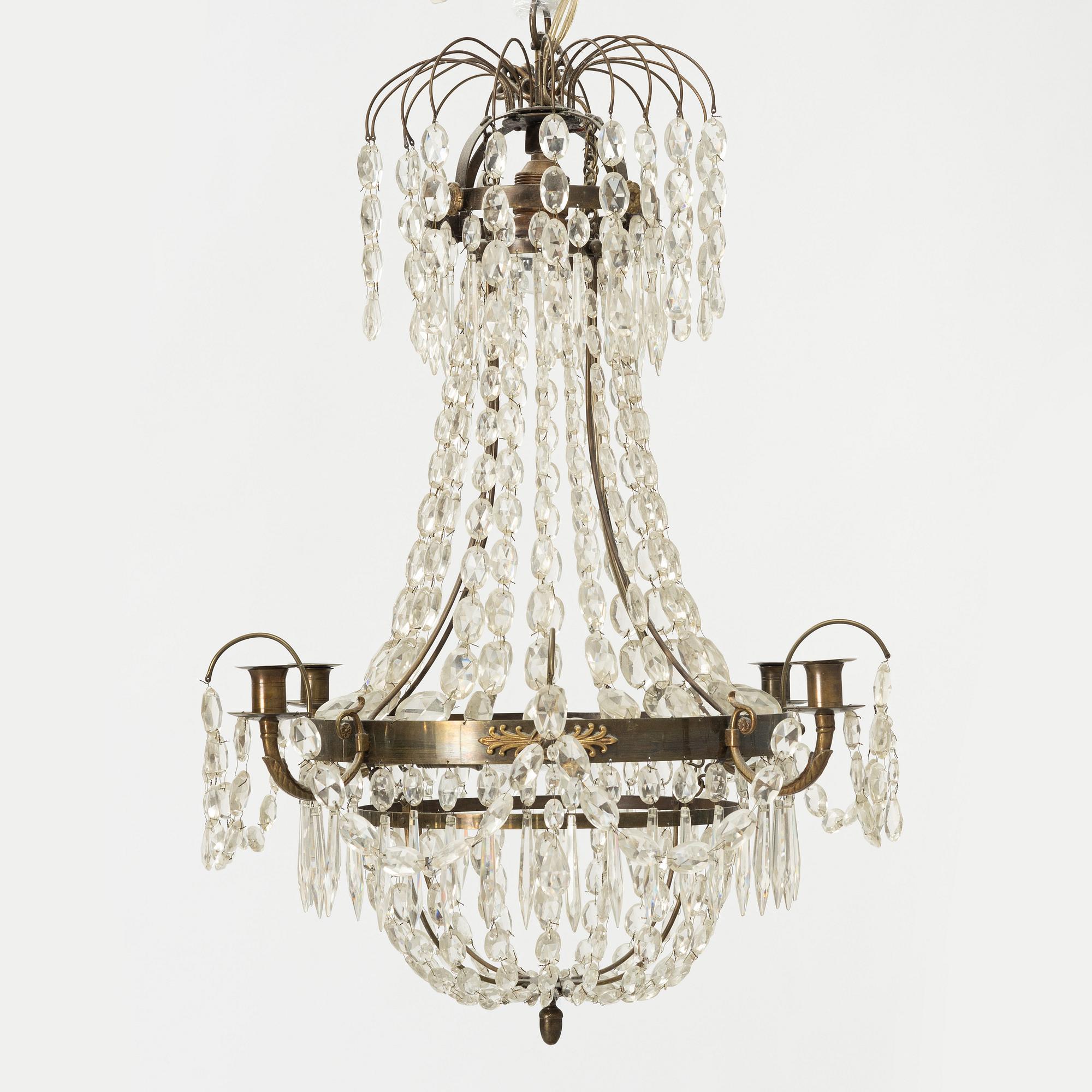 Ljuskrona, Empirstil, 1900-talets första hälft.