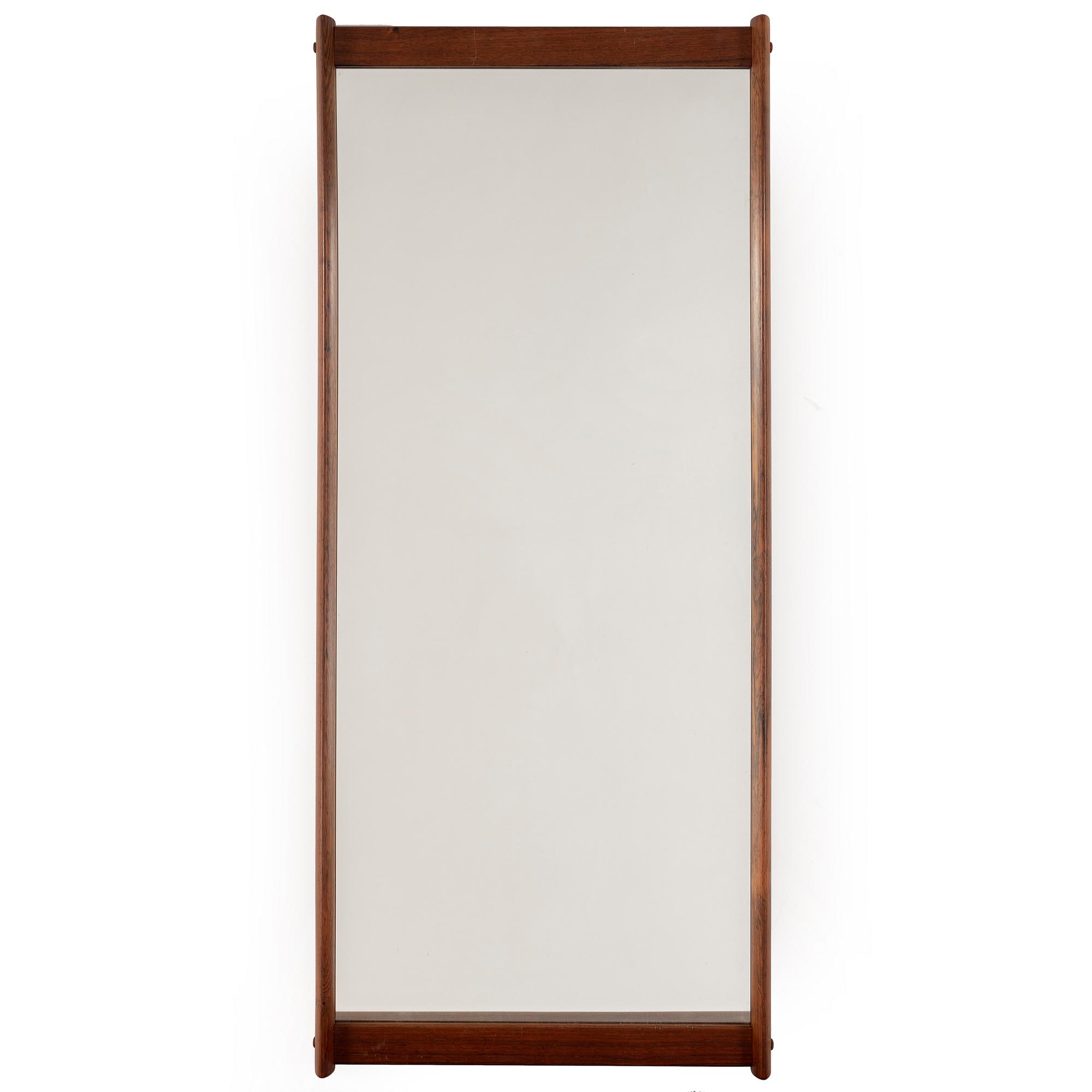 AKSEL KJERSGAARD, a rosewood mirror and chest of drawers from Odder, Denmark, 1960's.