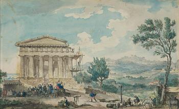 825. Louis Jean Desprez, ”Le Temple de la Concorde à Agrigente”.