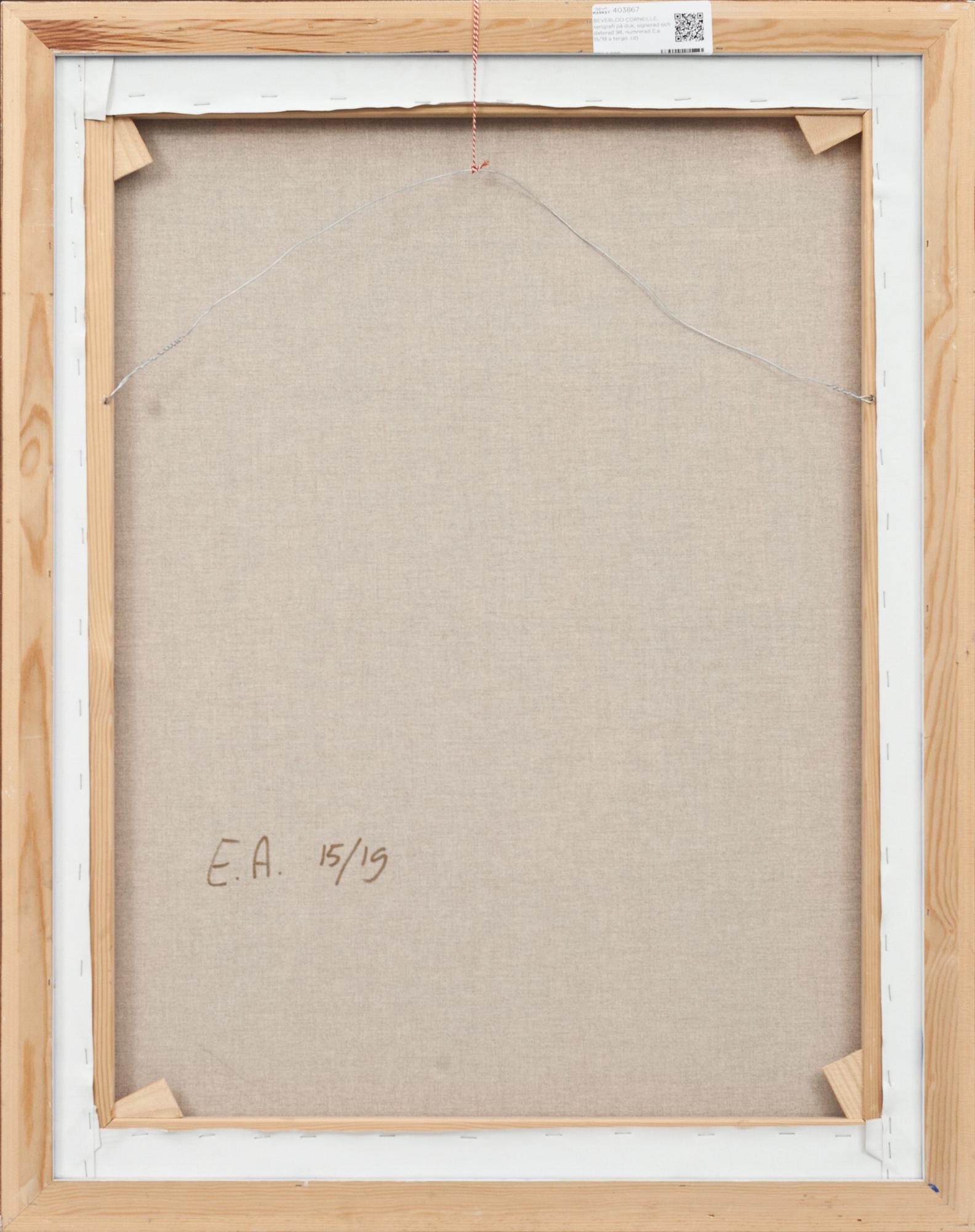 BEVERLOO CORNEILLE, serigrafi på duk, signerad och daterad 98, numrerad E.A 15/19 a tergo.