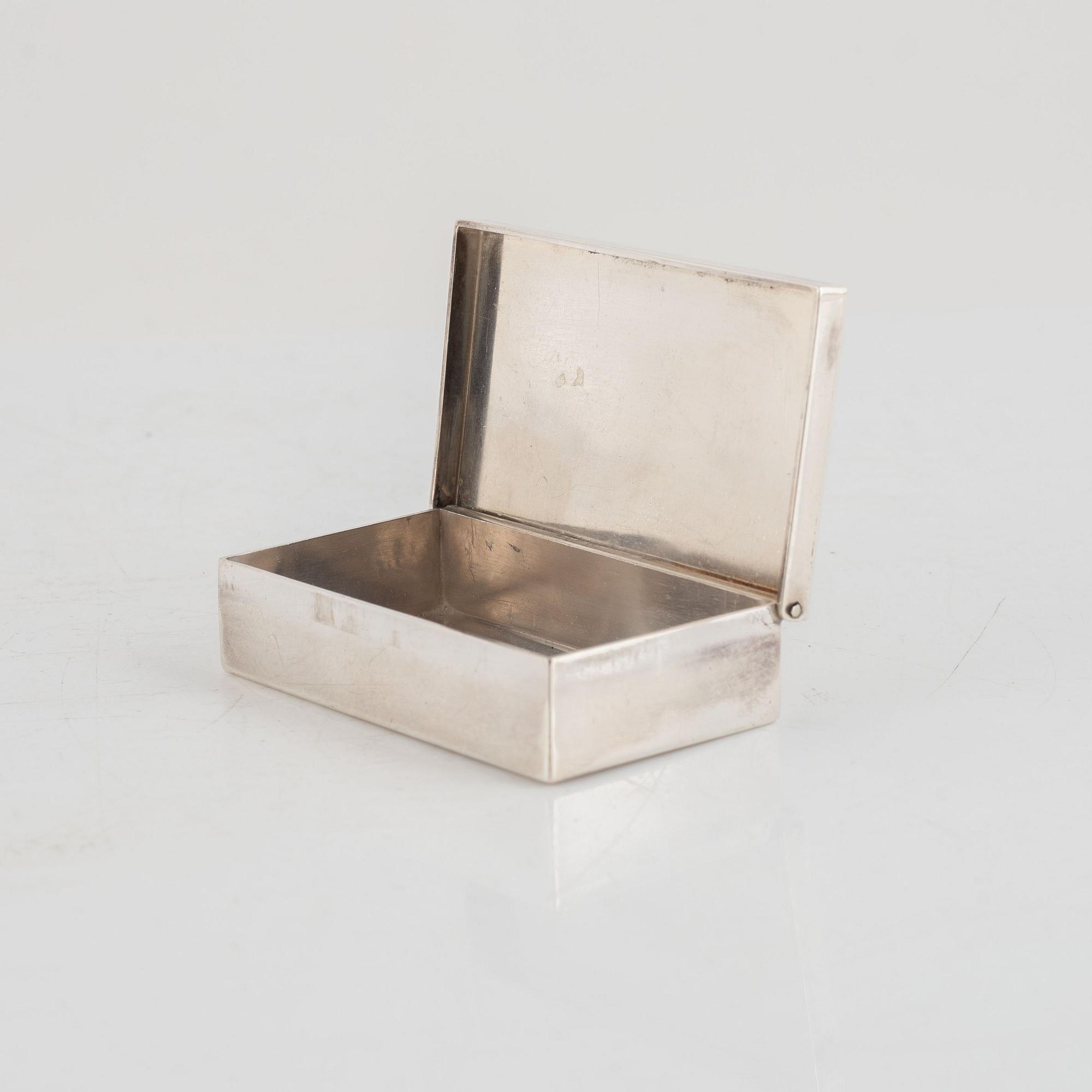Bengt Liljedahl, a Swedish silver box, Stockholm 1976.