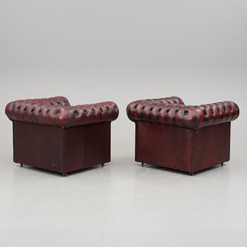 SOFFGRUPP, 3 delar, Chesterfield-modell, 19/2000-tal.