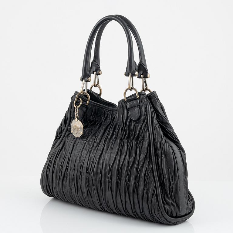 Bally, A black leather bag.