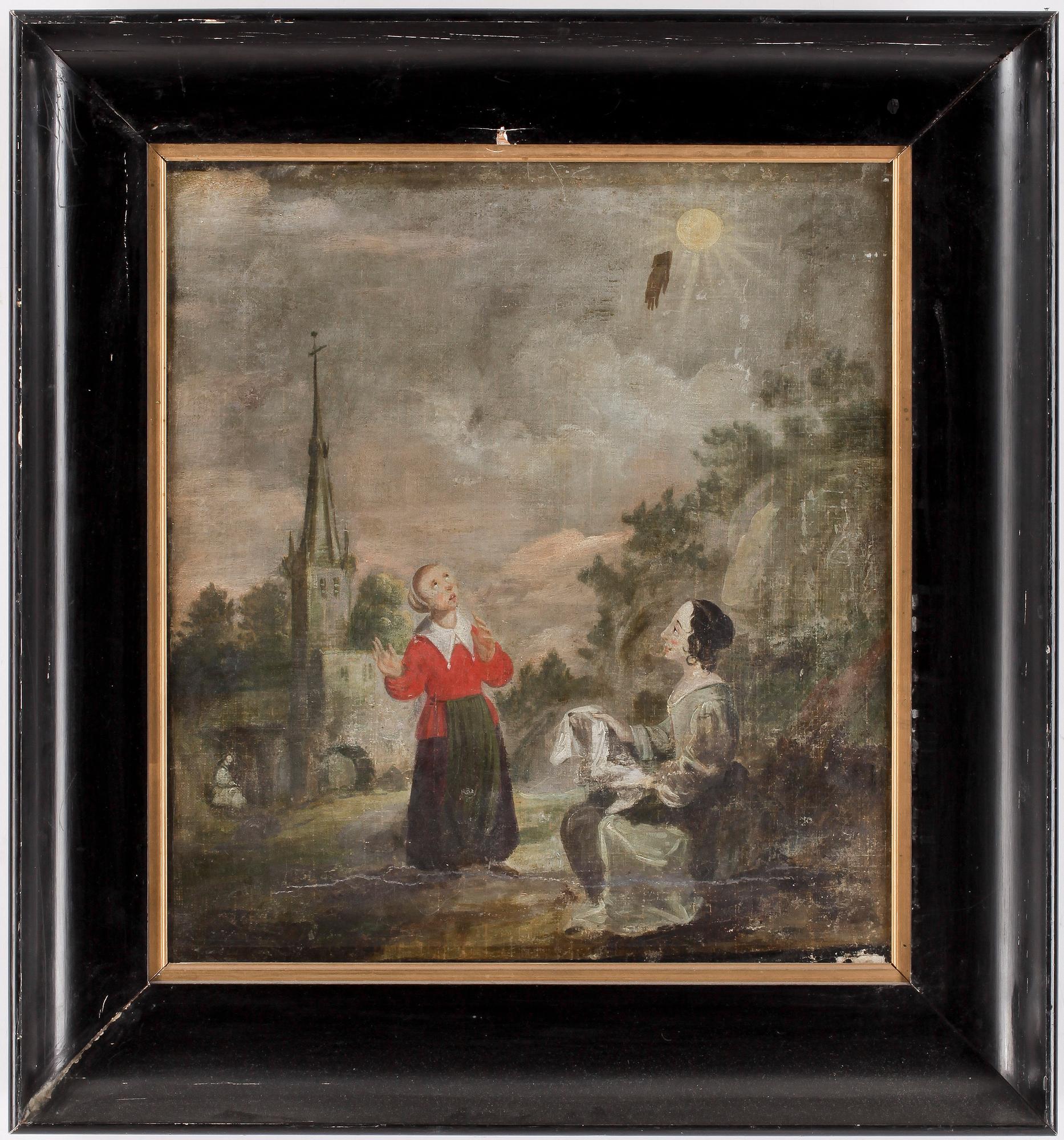 OKÄND KONSTNÄR, olja på duk, 1700-tal.