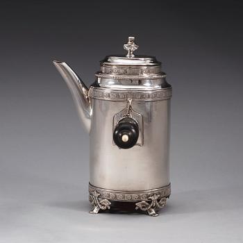 KAFFEKANNA, av Johan Stras, Stockholm 1782. Gustaviansk.