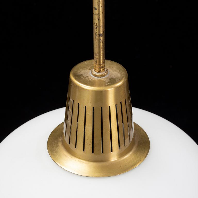 Hans Bergström, a brass and glass lamp.