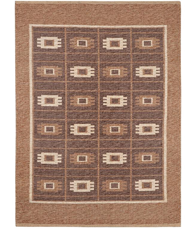 A Swedish flat weave carpet, ca 235 x 164 cm.