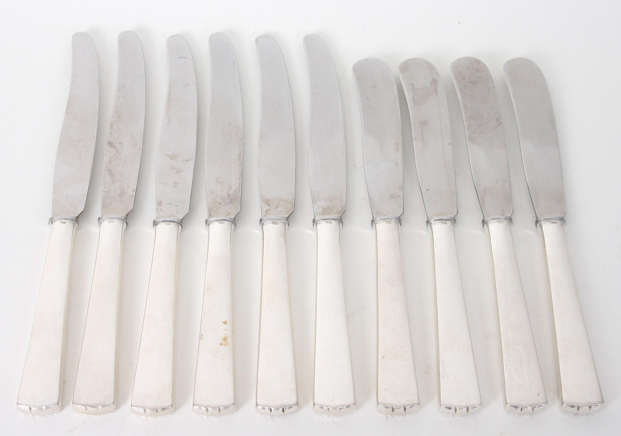 BESTICKSERVISDELAR, 22 st, silver.