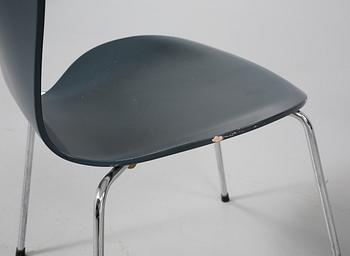 STOLAR, 6 st, "Sjuan", Arne Jacobsen, Fritz Hansen, Danmark, 1900-talets andra hälft.