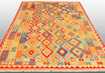 A carpet, kilim 287 x 198 cm.