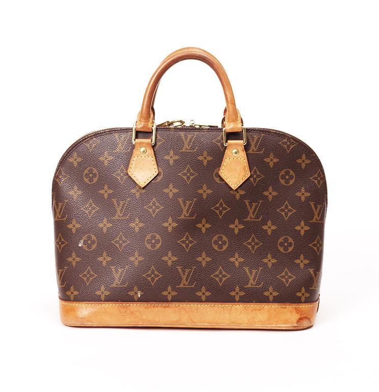 A 1997 monogram canvas handbag by Louis Vuitton, "Alma".