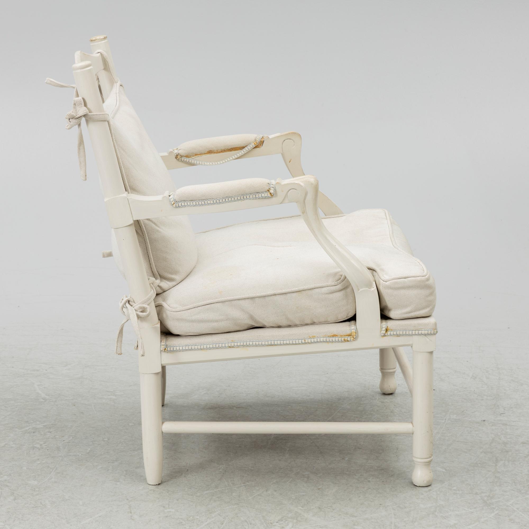 Armchair, Gustavian style, Gripsholm model, late 20th century.