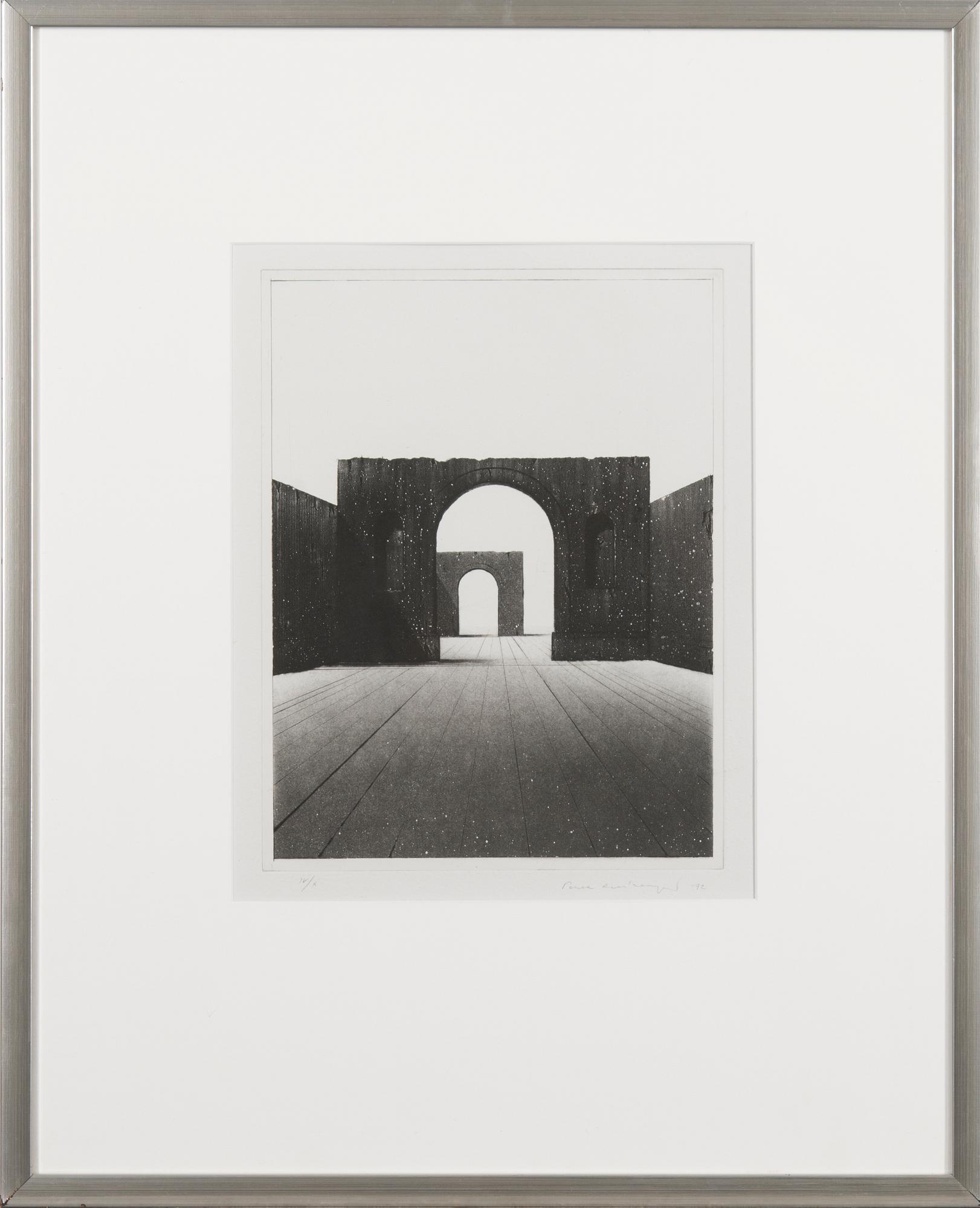 aquatint and drypoint, signed, dated -92 and numbered IV/X.