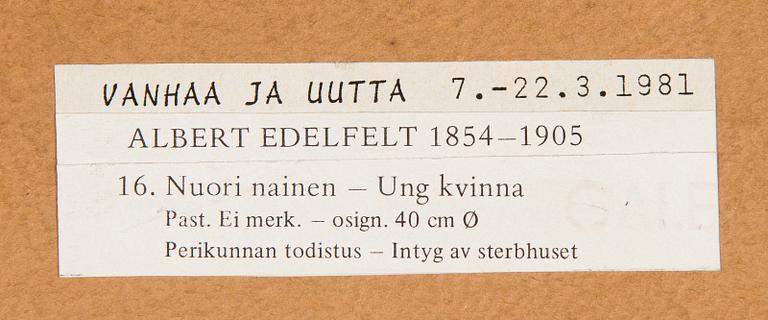 Albert Edelfelt, Nuori nainen.