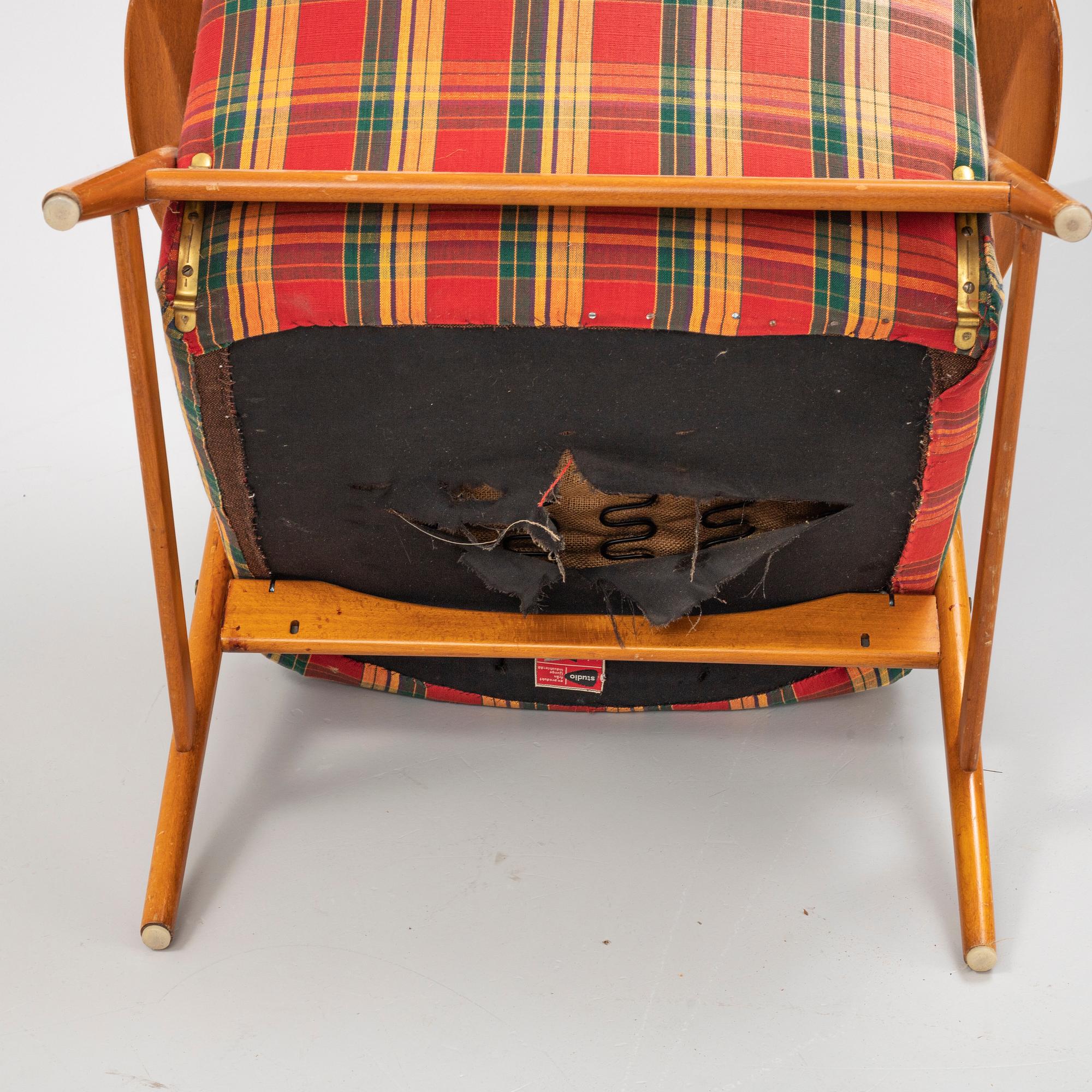 Alf Svensson, fåtöljer, ett par, "Studio", Bra Bohag, Ljunge Industri, 1950/60-tal.