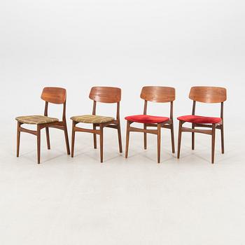 Chairs, 4 pieces, 1960s, Denmark.