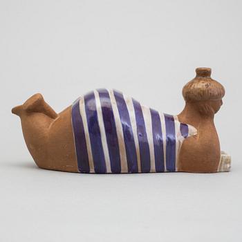 A stoneware sculpture "Beata" by Lisa Larson, Gustavsberg.