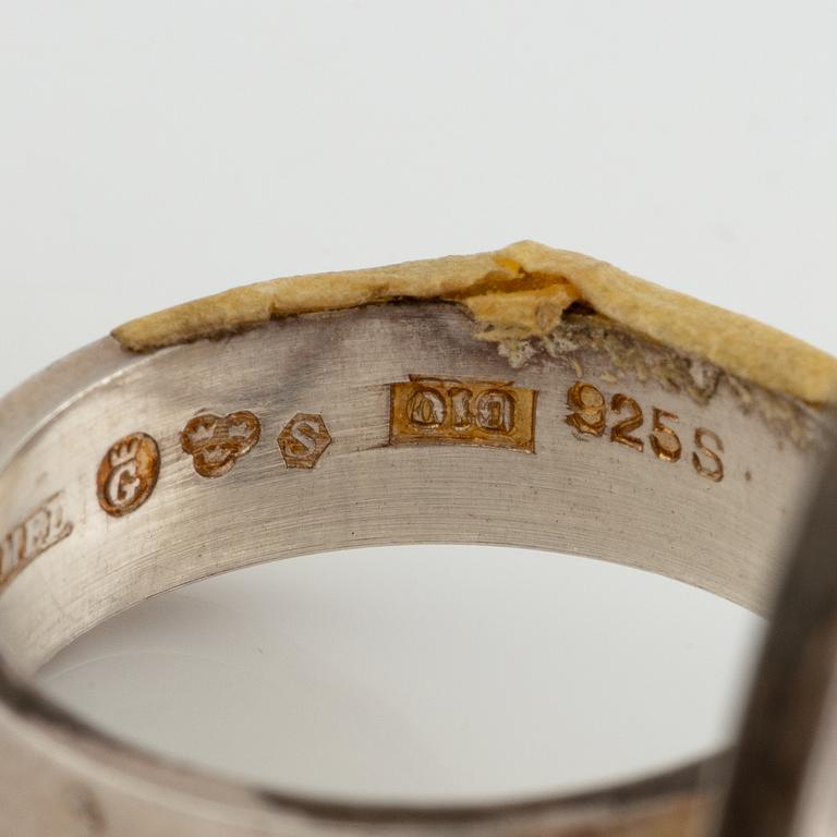 Lars Arby, six rings, silver. Gothenburg, among others, 1966 and 1976.