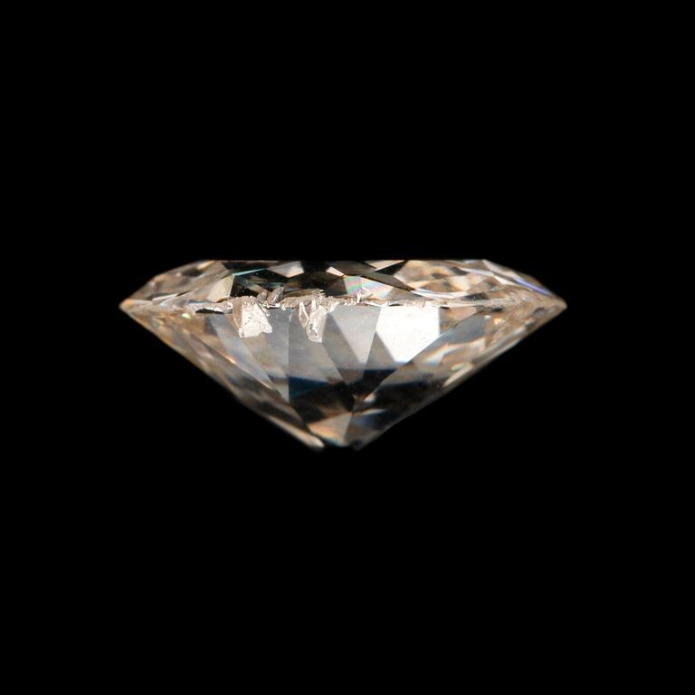 En lös gammalslipad diamant 2.35 ct kvalitet ca L/M i.