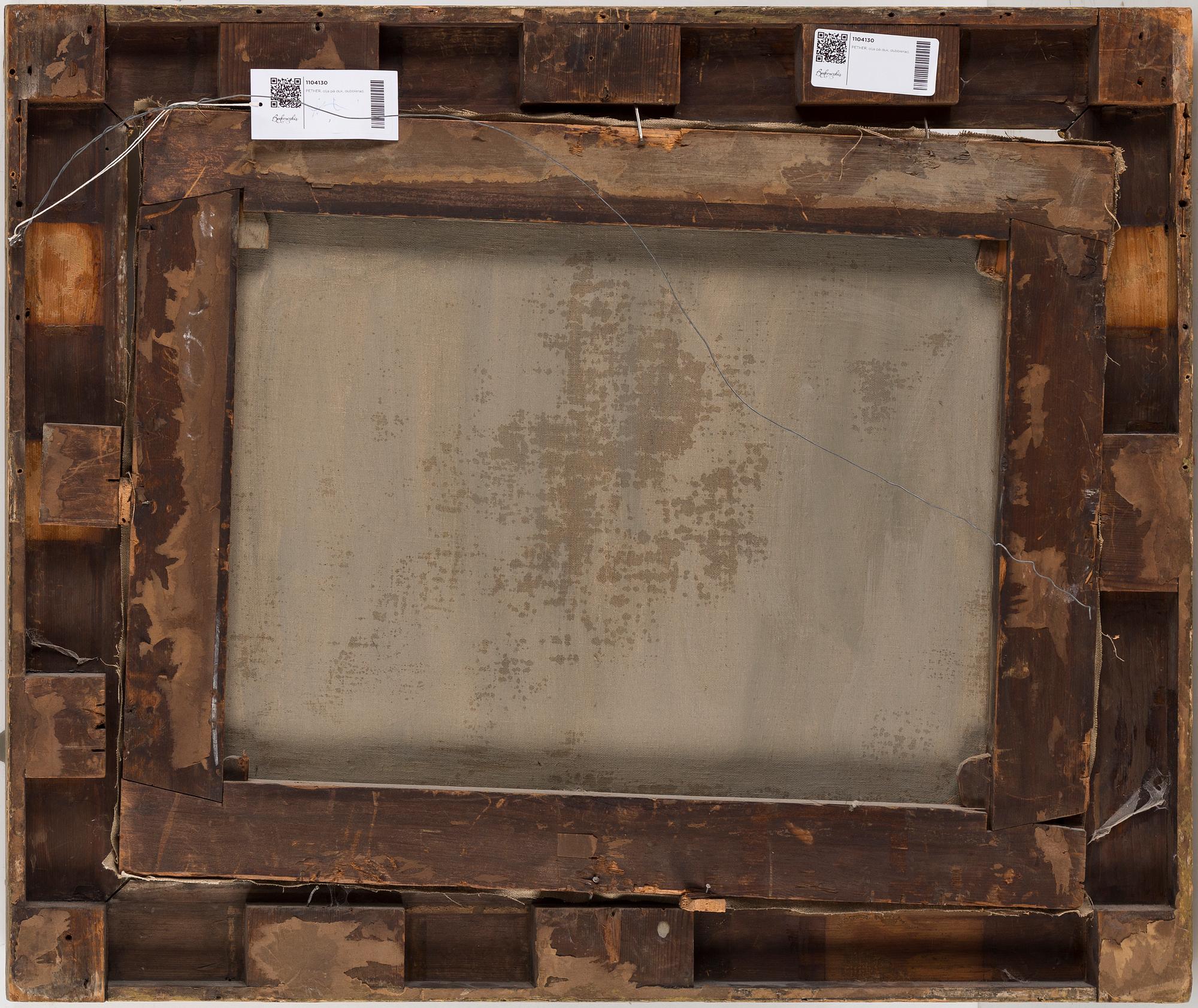 SEBASTIAN PETHER, Attributed to. Oil on canvas, relined.