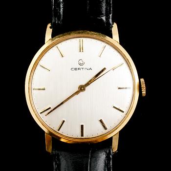 ARMBANDSUR, 18 k guld, Certina, 1970-tal.