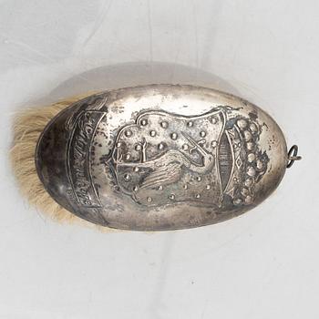 A Dutch silverclad brush, Den Haag, 19th century.