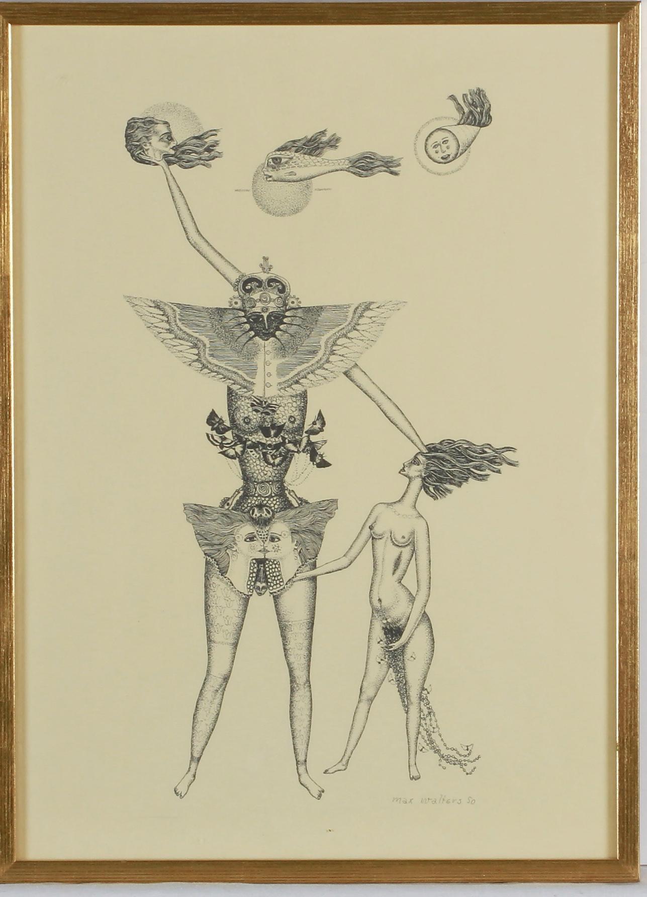 MAX WALTER SVANBERG, litografier, 3 st, sign o dat 50.