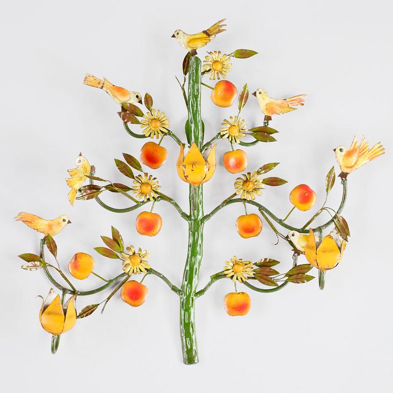 VÄGGAPPLIQUE, plåt. 1900-tal.