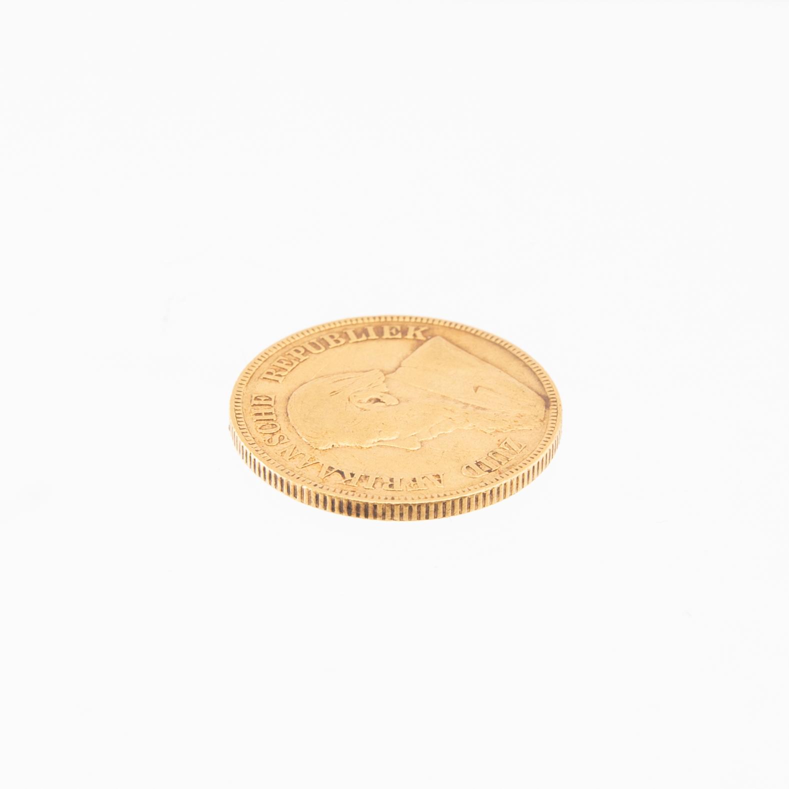 Gold coin 1 pound South Africa 1898.