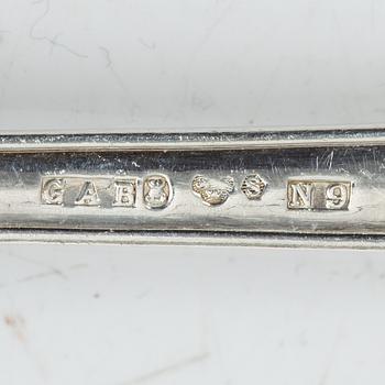 Cutlery, 20 pieces, silver, 19th-20th century.