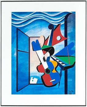 Henry Unger · HENRY UNGER, blandteknik, signerad  o daterad 1982