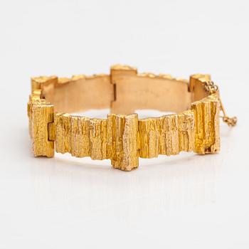 Björn Weckström, A 14K gold bracelet "Mystica". Lapponia 1981.