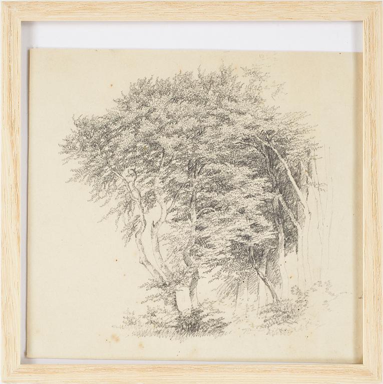 ANDREAS JUUEL, 2 st, blyerts på papper, varav en signerad.