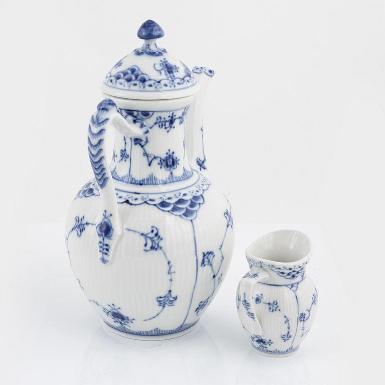 A 38-piece 'Musselmalet' porcelain coffee service, Royal Copenhagen, Denmark.