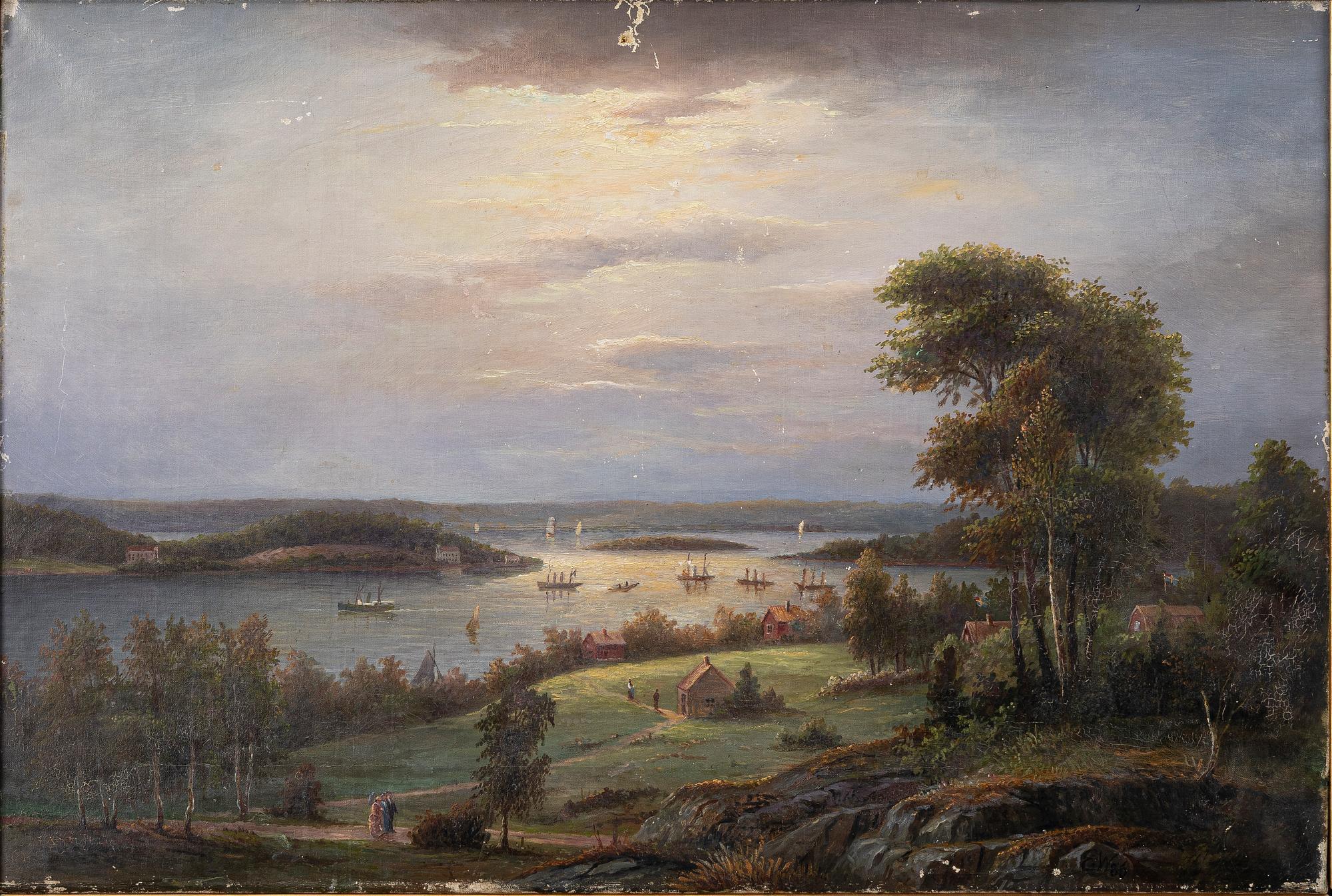 Ehrnfried Wahlqvist, View of Waxholm.
