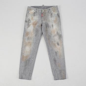 Jeans with tinsels by Dsquared.