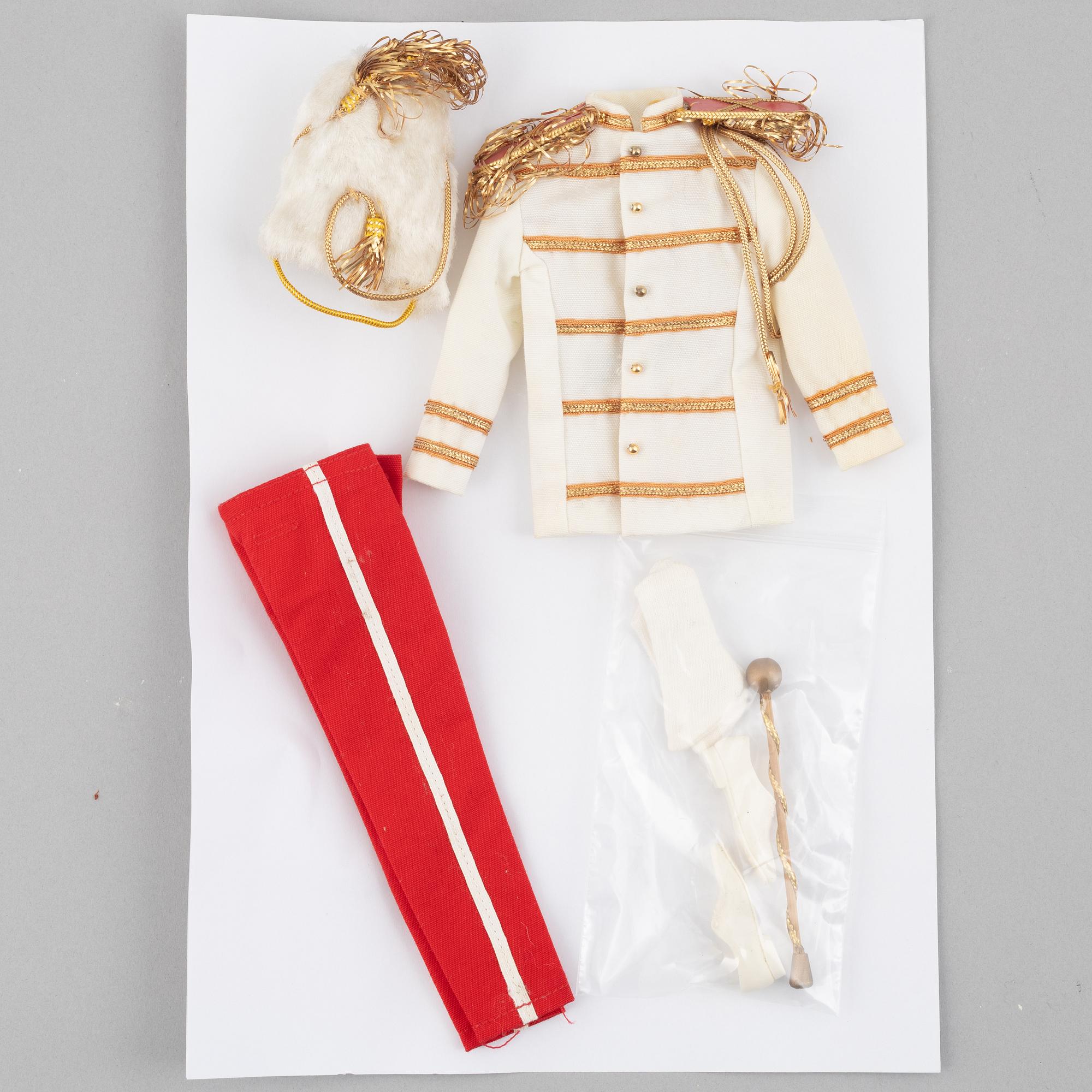 Clothing sets, Ken, 5 pcs, including "Ken Sleeper Set, 781" & "Ken Rally Day, 788", Mattel, 1960s.