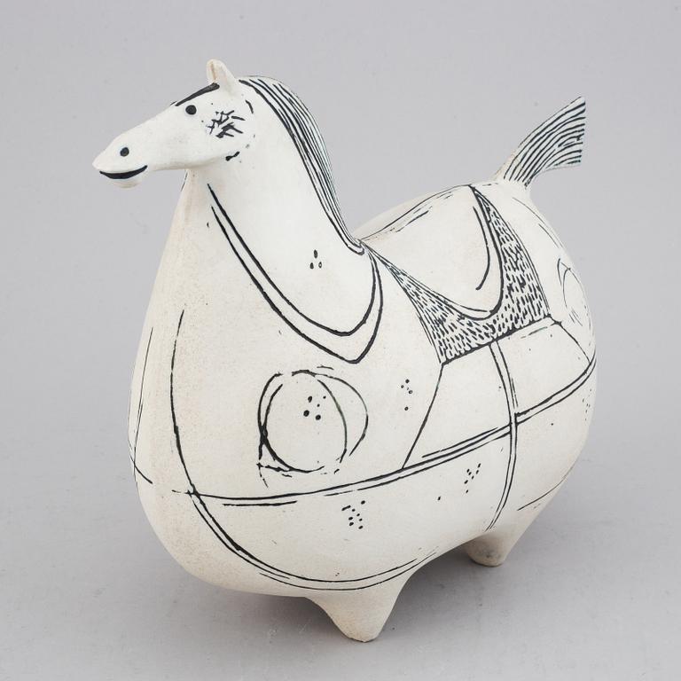 Stig Lindberg, skulptur, stengods, "Springare", Gustavsberg Studio.