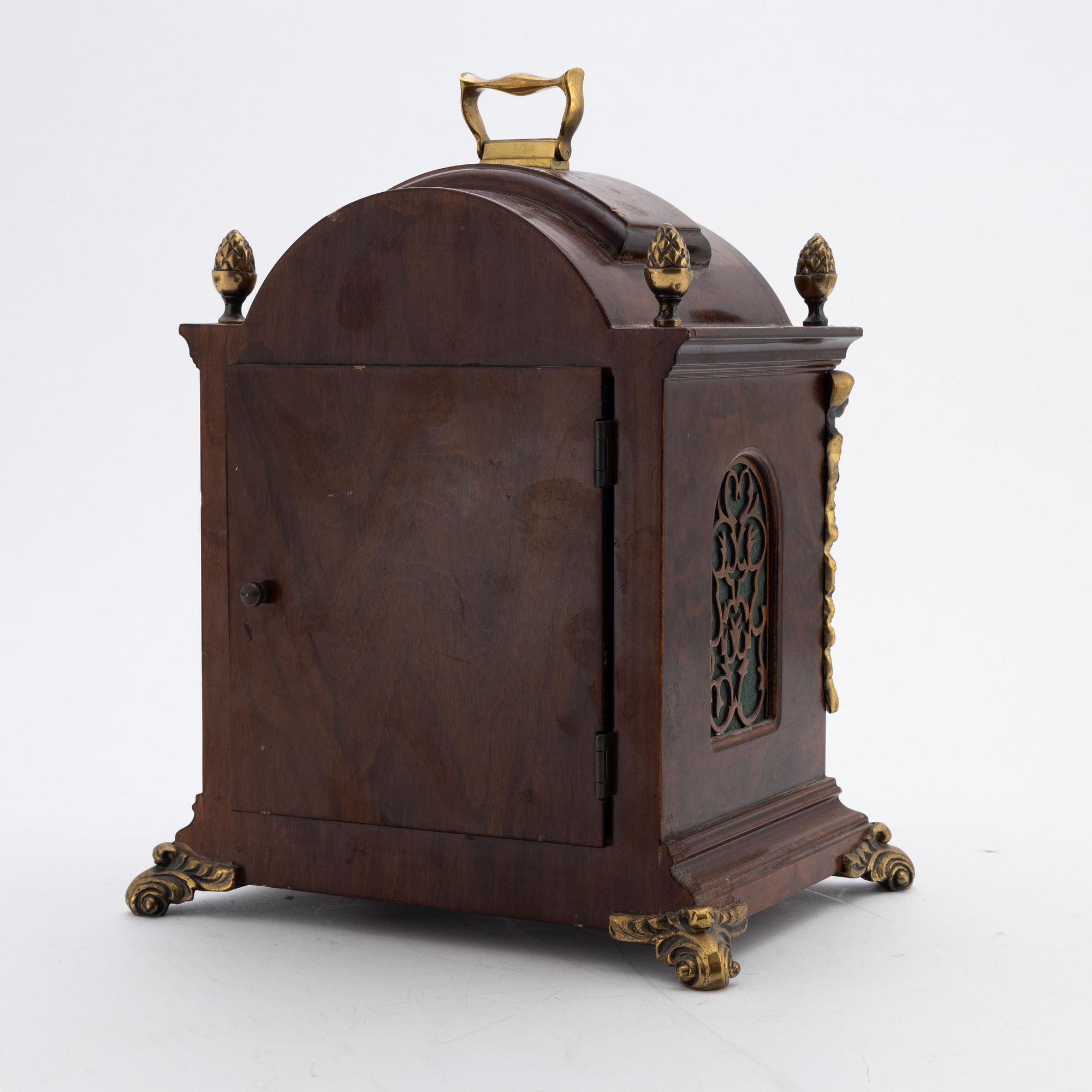 A 20th Century striking table clock by John Warmink, Netherlands.