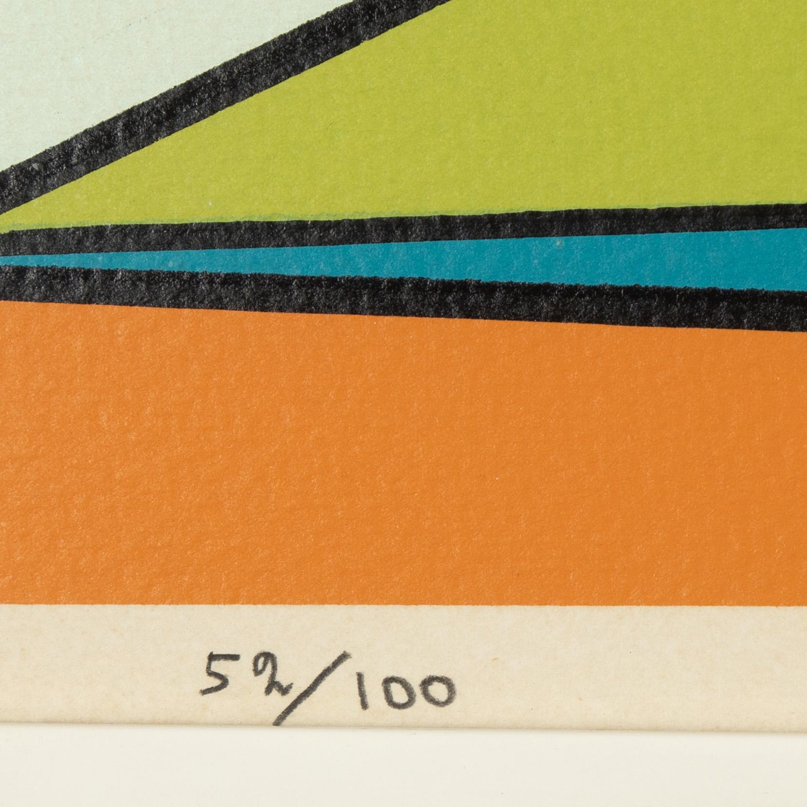 Olle Bærtling, silkscreen in colours, signed 52/100.