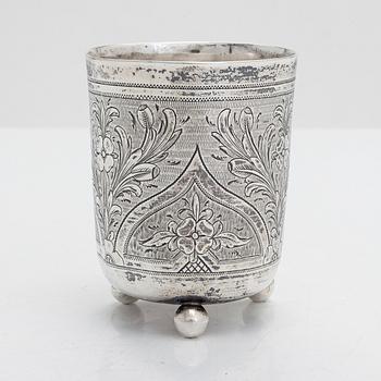 S.M. Ikonnikov, a silver beaker, Moscow 1872.