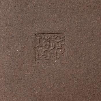 A group of four square yixing teapots, China, 1970/80s.