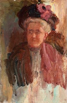 161. Karin Stackelberg - Lagerberg, Lady wearing a hat.