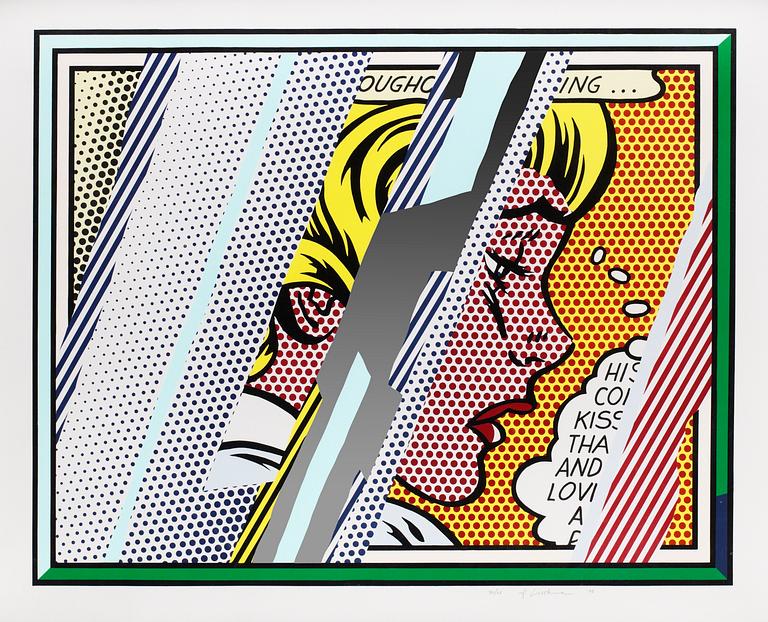Roy Lichtenstein, "Reflections on Girl", from: "Reflections series".