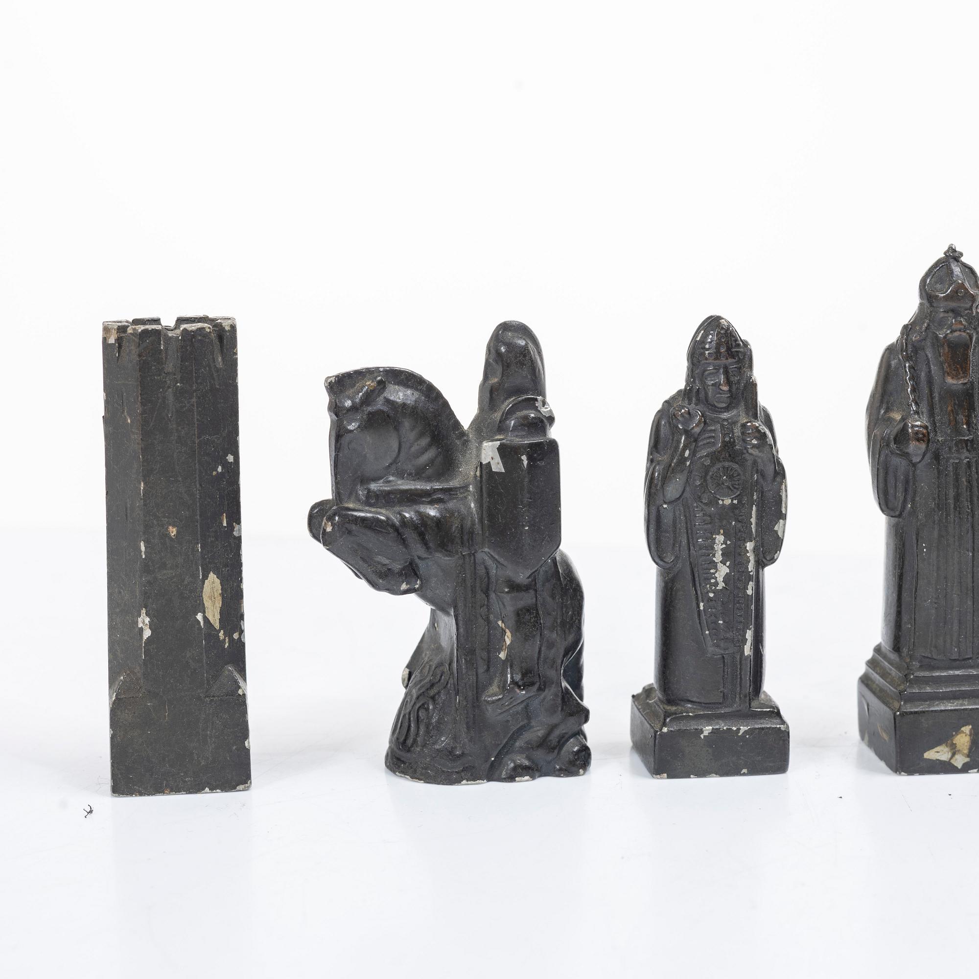 Tore Strindberg, Chess pieces, 32 pcs, Herman Bergmans Gjuteri, Stockholm.
