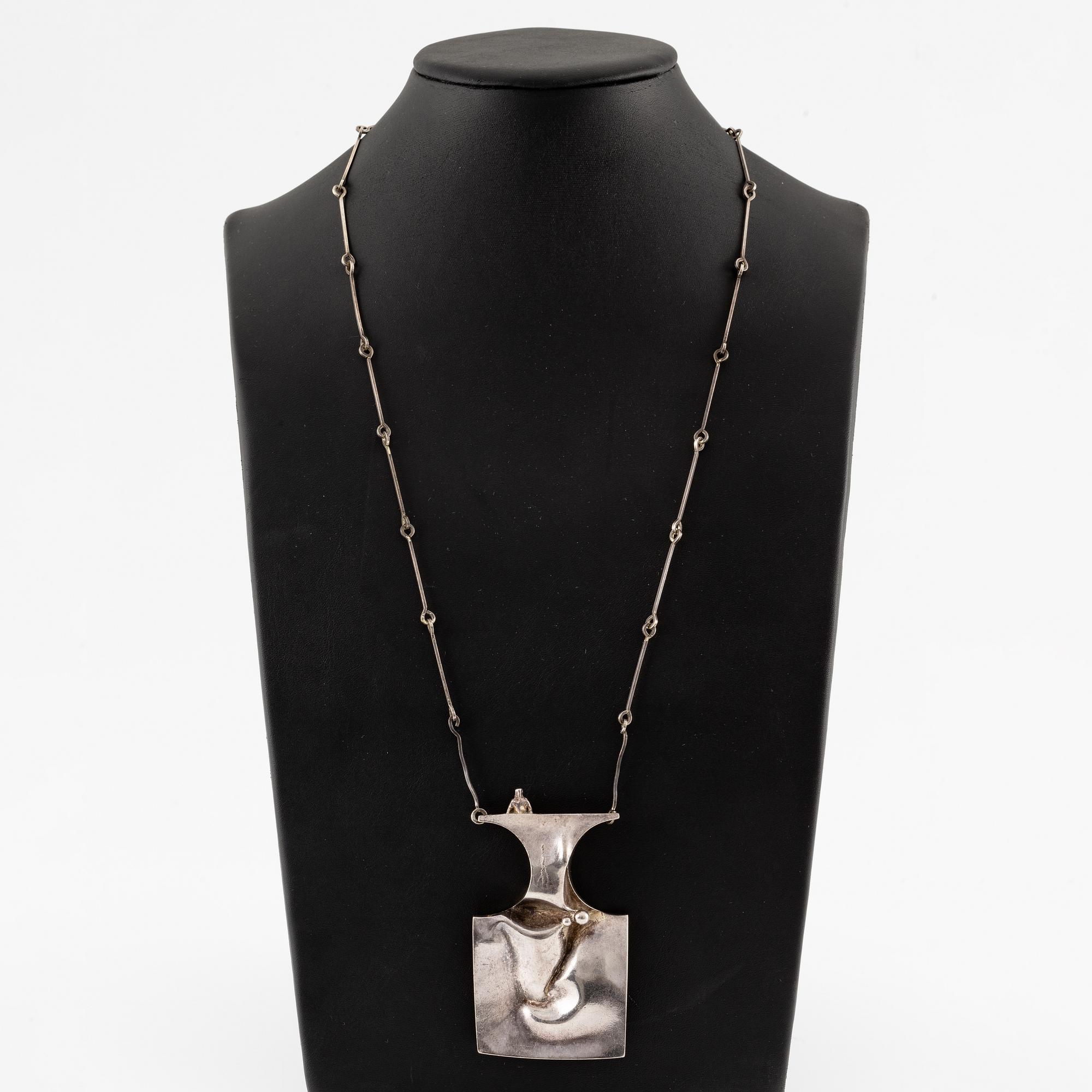 Björn Weckström, collier "Space Barbarella", sterlingsilver, Finland 1971, för Lapponia.